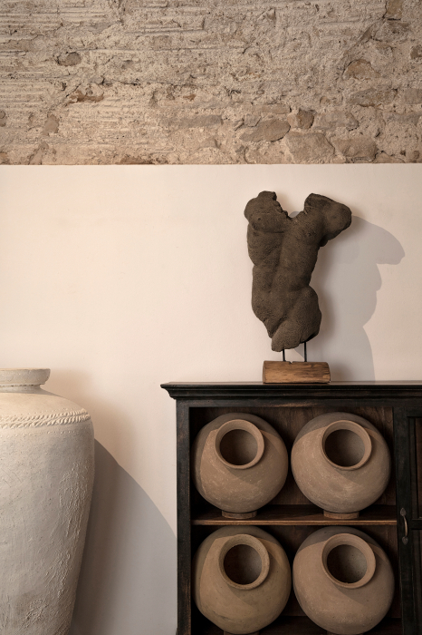 Vaza etnica unicat teracota si lemn|Vaze decorative autentice [4]