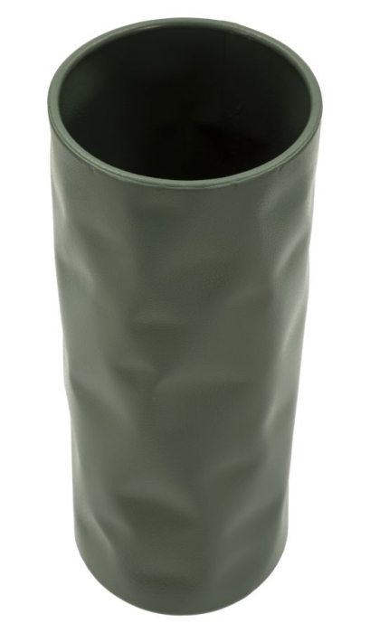 Vază verde deschis din fier cu suprafață texturată neregulată, 30 cm [2]