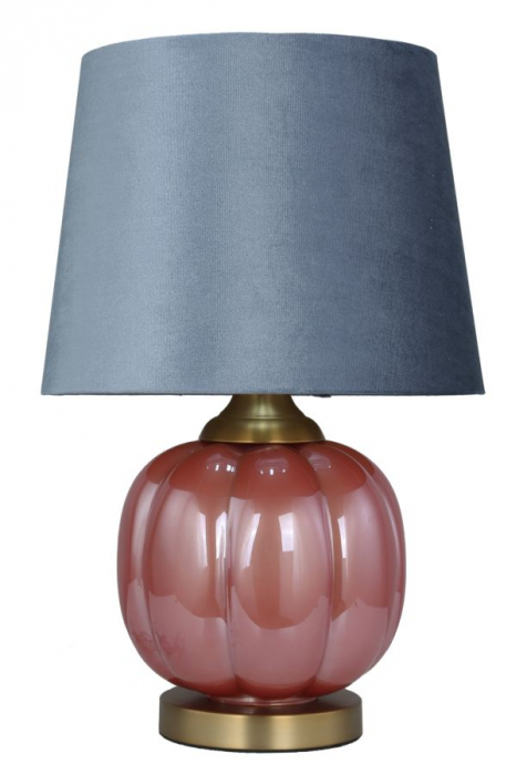 Veioza catifea gri | Lampa de masa CreativDeco [3]