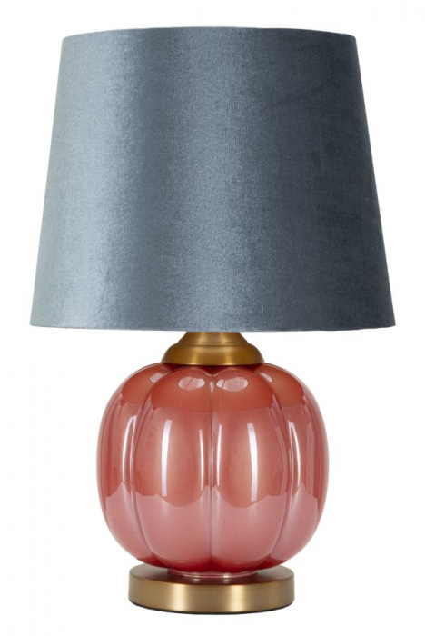 Veioza catifea gri | Lampa de masa CreativDeco [1]