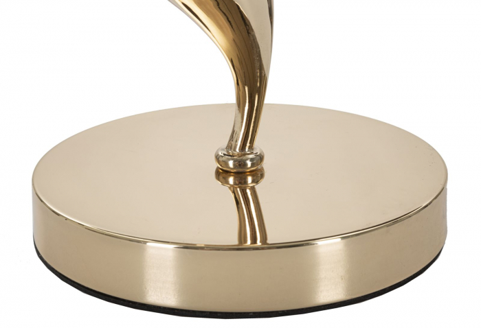 Veioza Abajur Alb cu Pene CreativDeco - Lampa de Masa Eleganta [3]