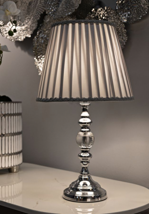 Lampa de masa argintie | Decor sofisticat | CreativDeco [2]