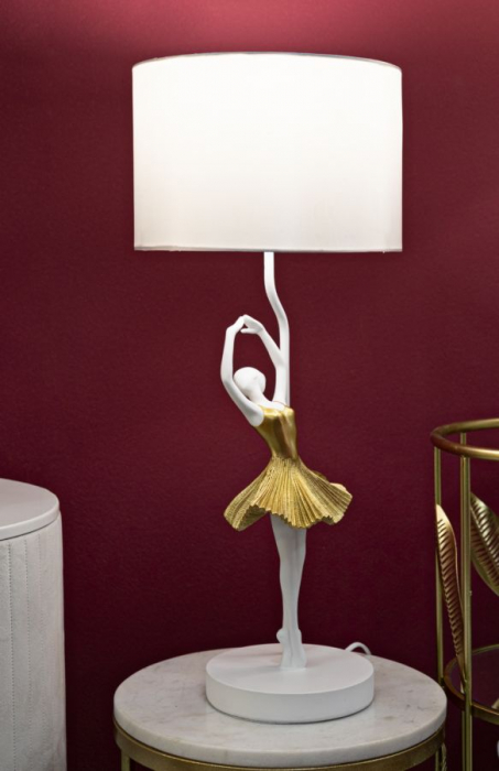 Veioza Balerina W, Rasina, Alb Auriu - creativdeco.ro [2]