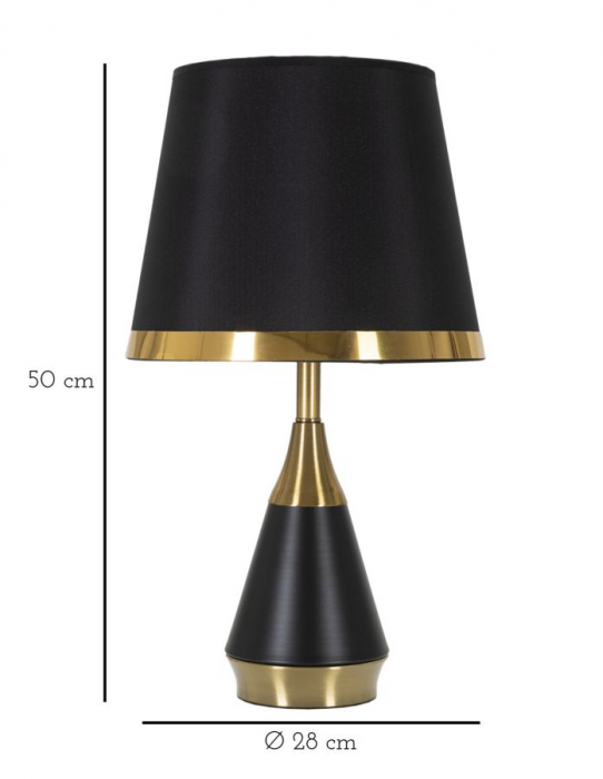 Veioza Blacky, metal auriu negru, creativdeco.ro [6]