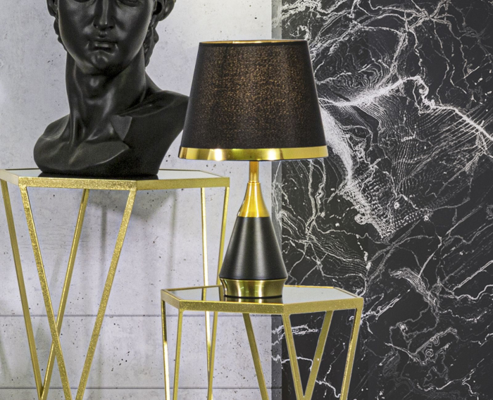 Veioza Blacky, metal auriu negru, creativdeco.ro [2]