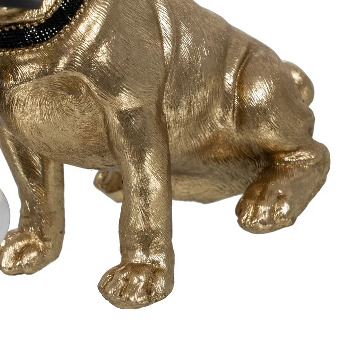 Veioza Bulldog Auriu, Rasina - creativdeco.ro [5]