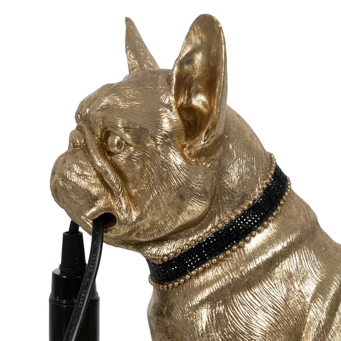 Veioza Bulldog Auriu, Rasina - creativdeco.ro [4]