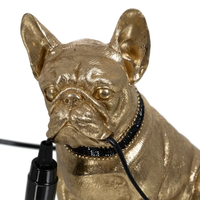 Veioza Bulldog Auriu, Rasina - creativdeco.ro [3]