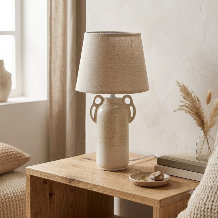 Veioza Chic Bej, Ceramica - CreativDeco.ro [2]