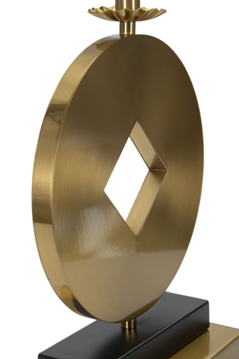 Veioza Coin, metal, auriu alb - creativdeco.ro [4]