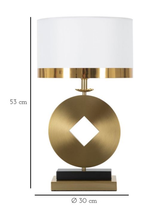 Veioza Coin, metal, auriu alb - creativdeco.ro [2]