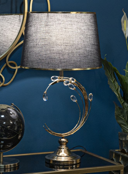 Lampa de Masa cu Cristale CreativDeco - Veioza de Lux Sofisticata [5]