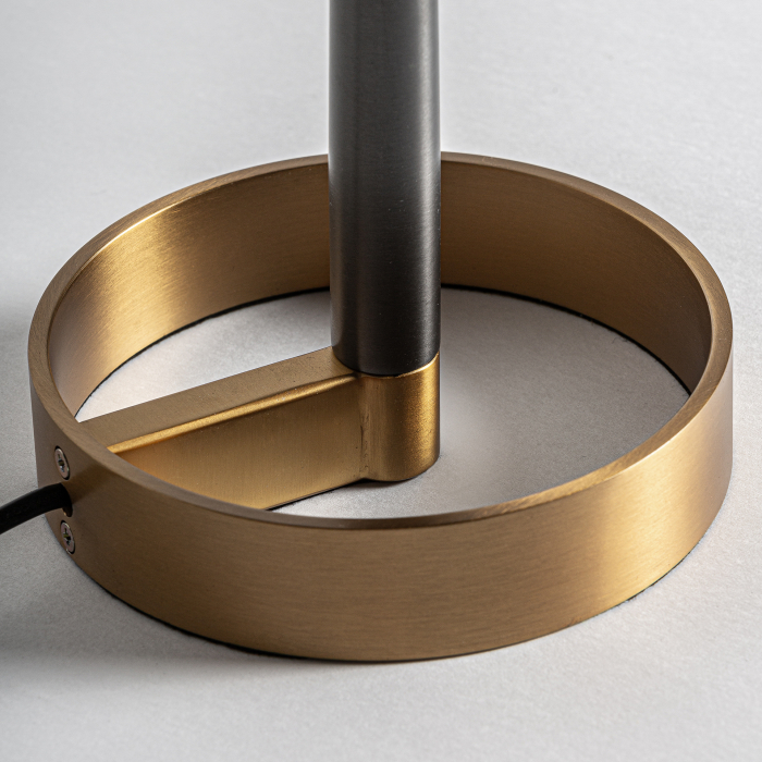 Veioza Art Deco bronz gri si auriu|Lampi de masa moderne [3]