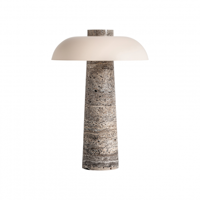 Veioza Art Deco bronz gri si crem|Lampi de masa elegante [1]