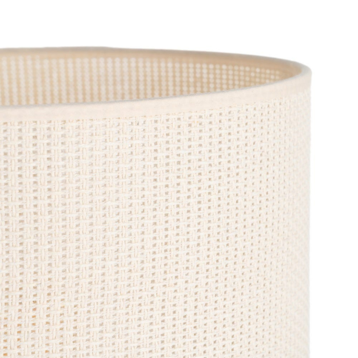 Veioză din ceramică crem cu bază rotunjită și abajur texturat [2]