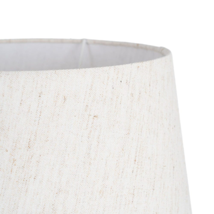 Veioză din ceramică cu dungi decorative și abajur textil [2]