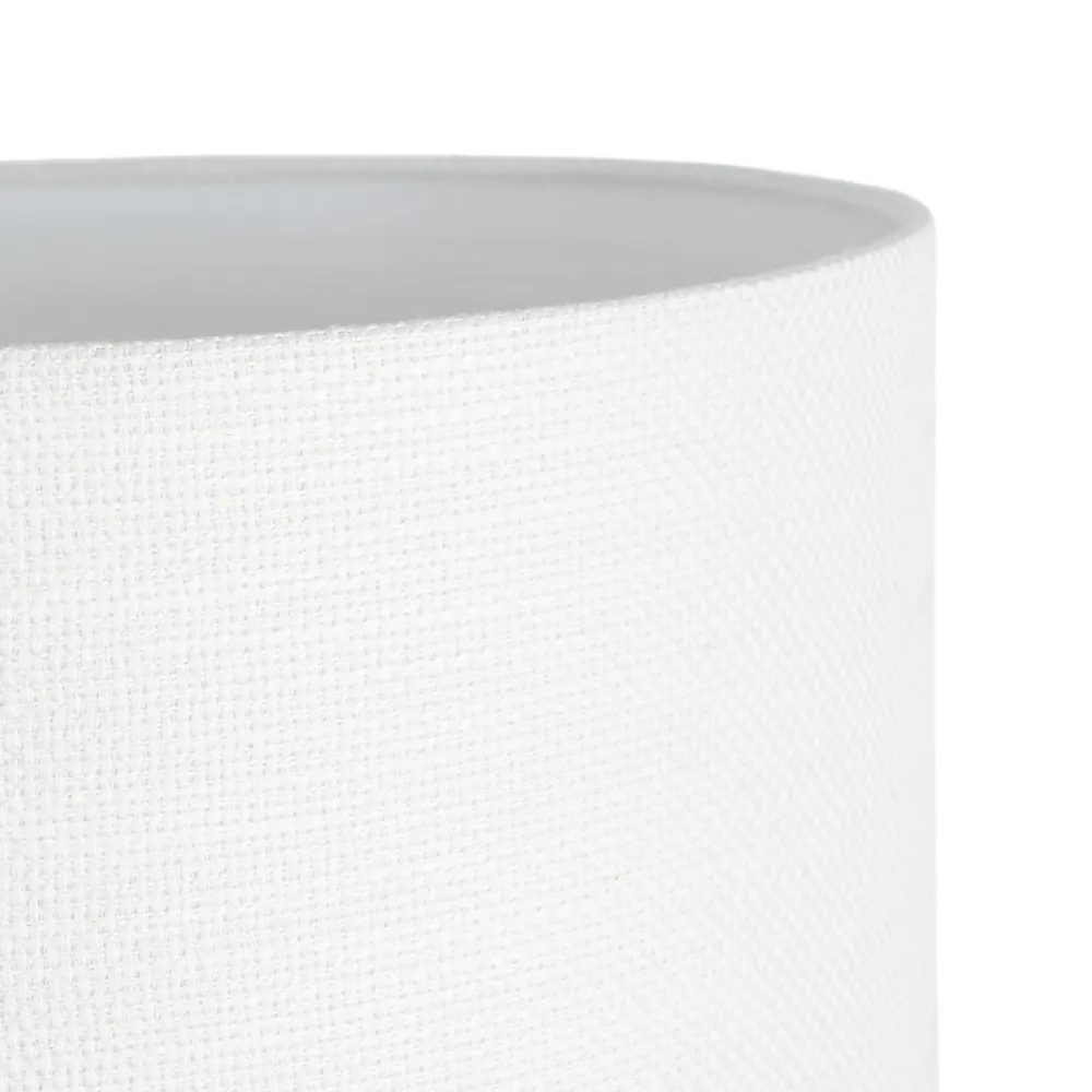 Lampă de masă din ceramică verde cu abajur din stofă albă și bază rotundă [4]