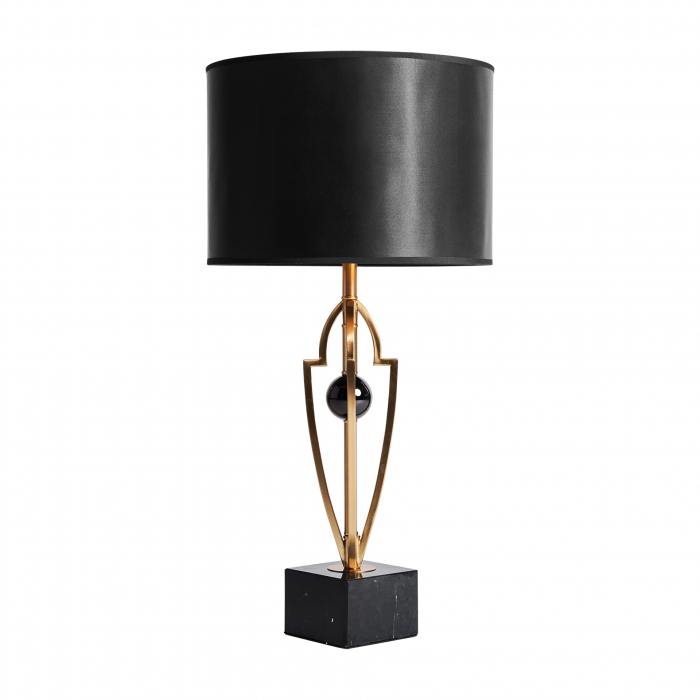 Veioza Art Deco marmura neagra aurie|Veiozele luxoase [2]
