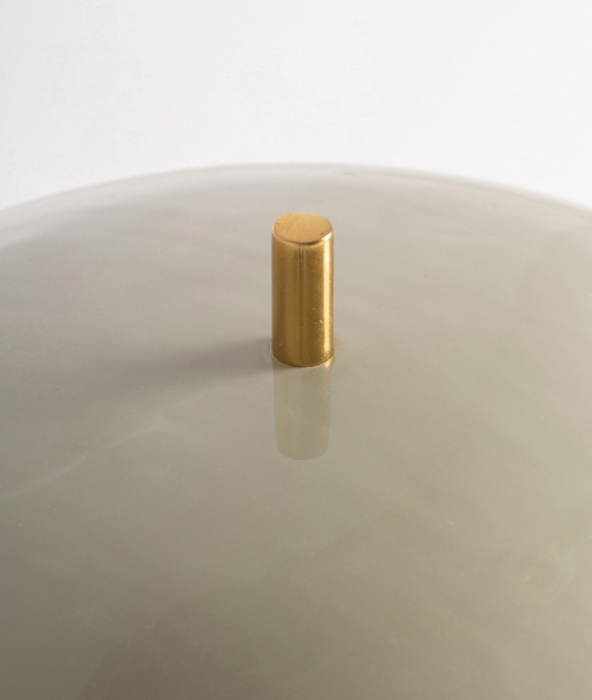 Veioza din metal crem cu finisaj lucios si design rotunjit Manarola [3]