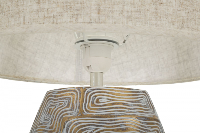 Veioza Eclipse Tower, Rasina, Auriu Bej - creativdeco.ro [4]