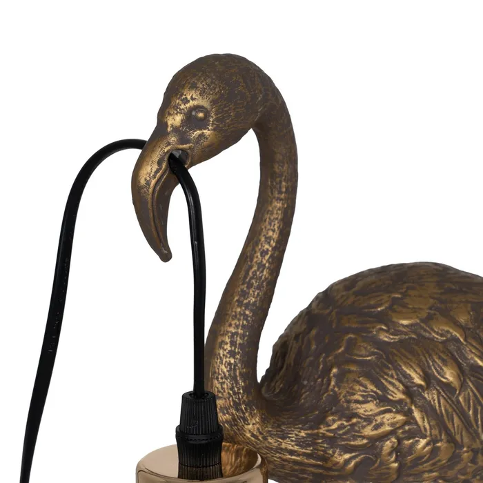 Veioza Flamingo, Auriu Antichizat, Polirasina - creativdeco.ro [2]