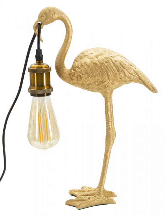 Veioza Flamingo, rasina, auriu, Mauro Ferretti [1]