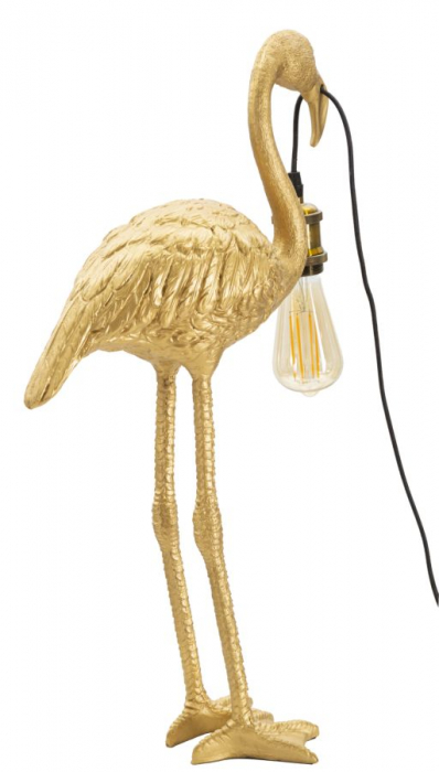 Veioza Flamingo, rasina, auriu, Mauro Ferretti [3]