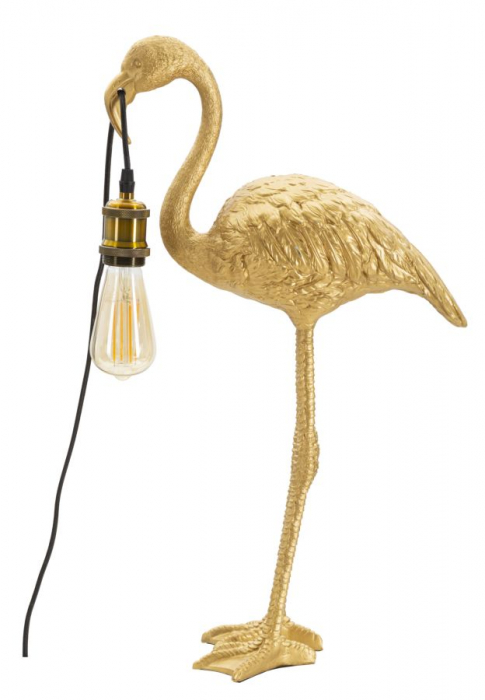 Veioza Flamingo, rasina, auriu, Mauro Ferretti [1]