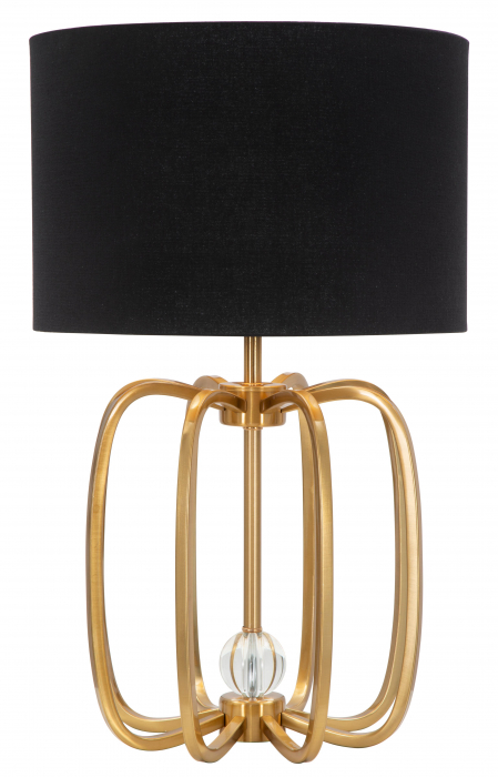 Veioza Glam Ball, metal/poliester, negru/auriu [1]