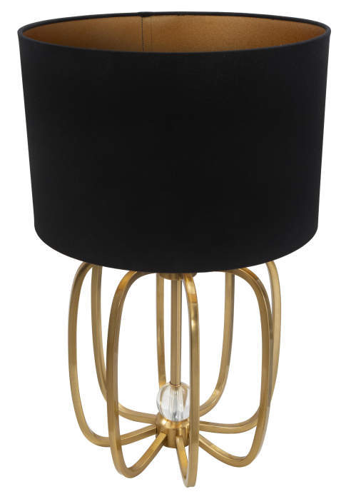 Veioza Glam Ball, metal/poliester, negru/auriu [3]