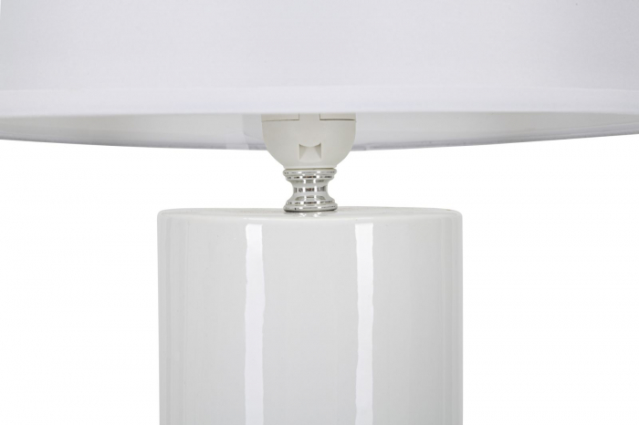 Veioza Glam Elegant, ceramica textil, auriu alb - CreativDeco.ro [6]