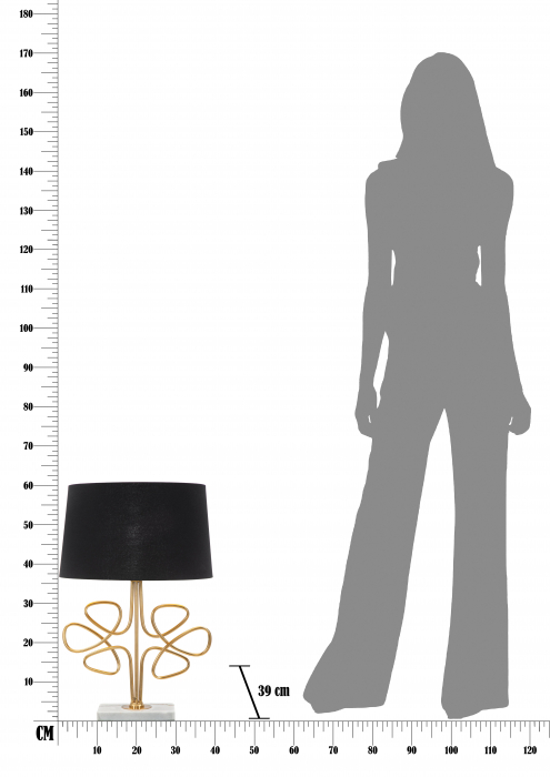 Veioza Glam Roudy, auriu negru - CreativDeco.ro [10]