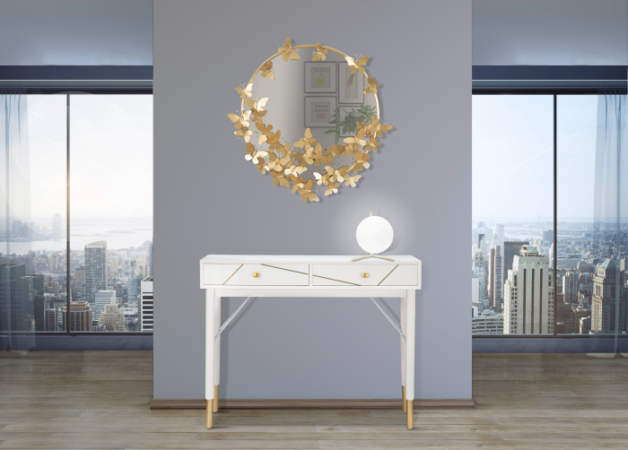 Veioza Glamy Low, auriu alb - CreativDeco.ro [8]