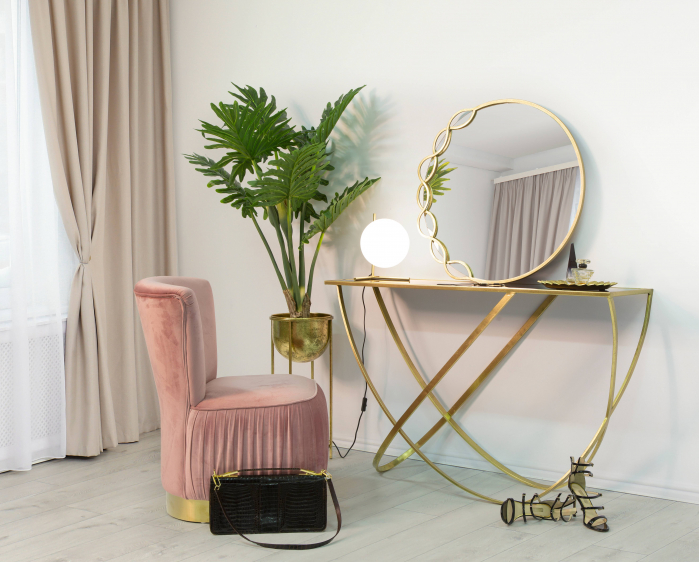 Veioza Glamy Low, auriu alb - CreativDeco.ro [5]