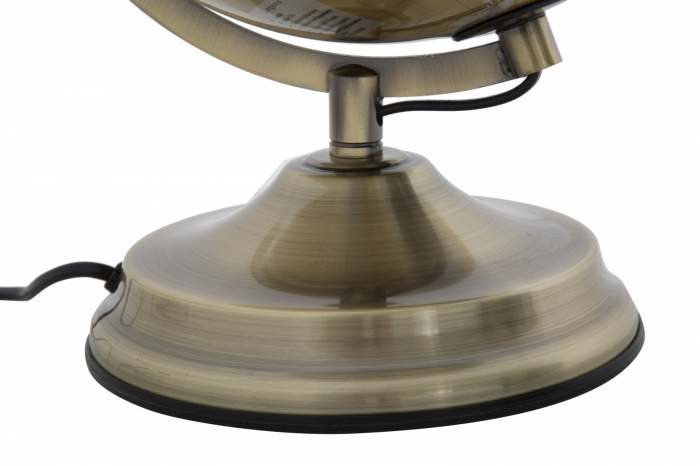 Glob pamantesc auriu cu argintiu si lumina - decoratiune eclectica pentru spatii creative | CreativDeco.ro [6]