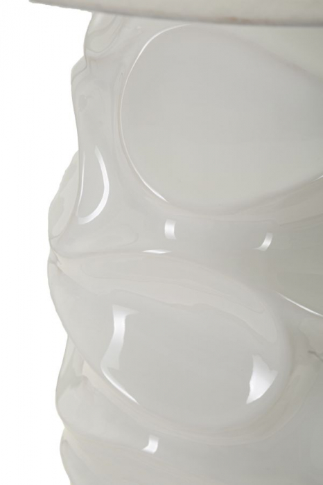 Veioza ceramica alba inalta CreativDeco [3]