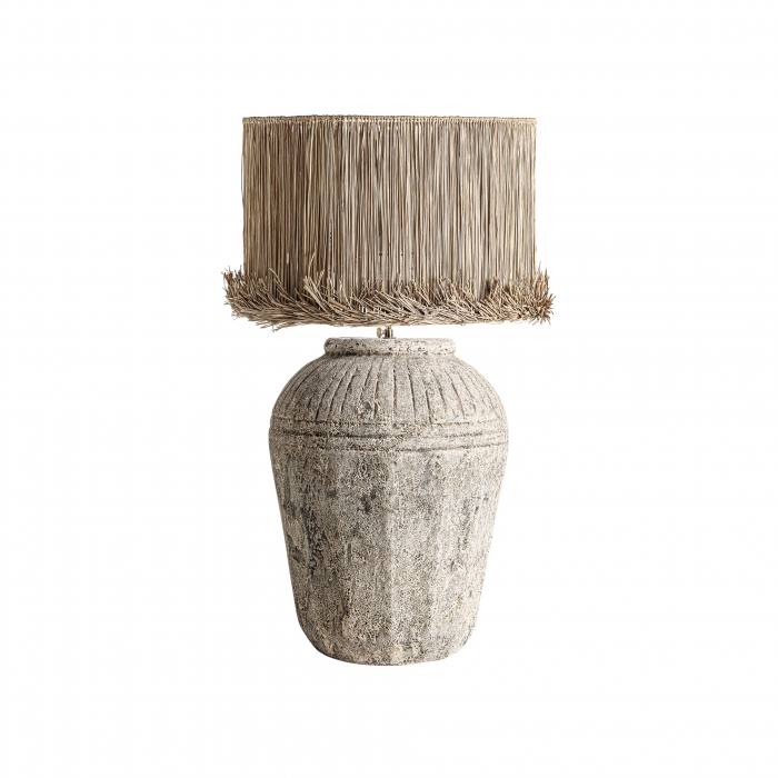 Veioza inalta vintage ceramica gri|Veiozele decorative elegante [1]