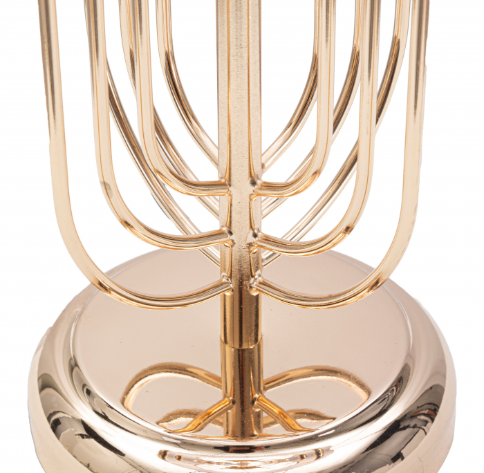 Veioza Krista, fier auriu, abajur roz - CreativDeco.ro [5]