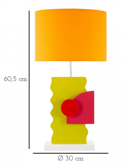 Lampa de masa contemporana colorata CreativDeco [6]
