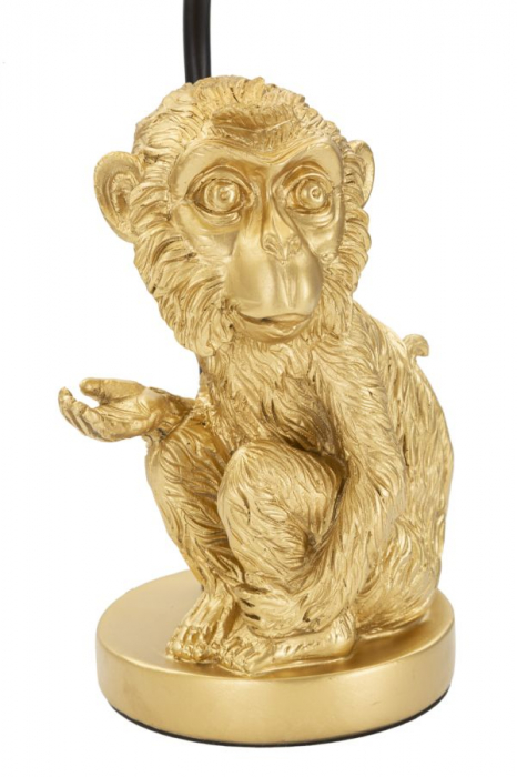 Veioza Monkey, rasina/textil/metal, auriu/negru, Mauro Ferretti [2]
