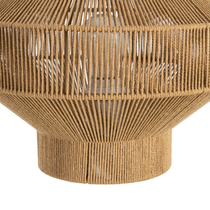 Veioză naturală sfoară de hârtie și fier design boho – fotografie produs principal [4]