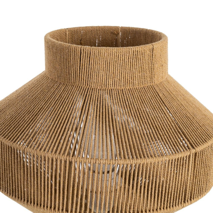 Veioză naturală sfoară de hârtie și fier design boho – fotografie produs principal [2]