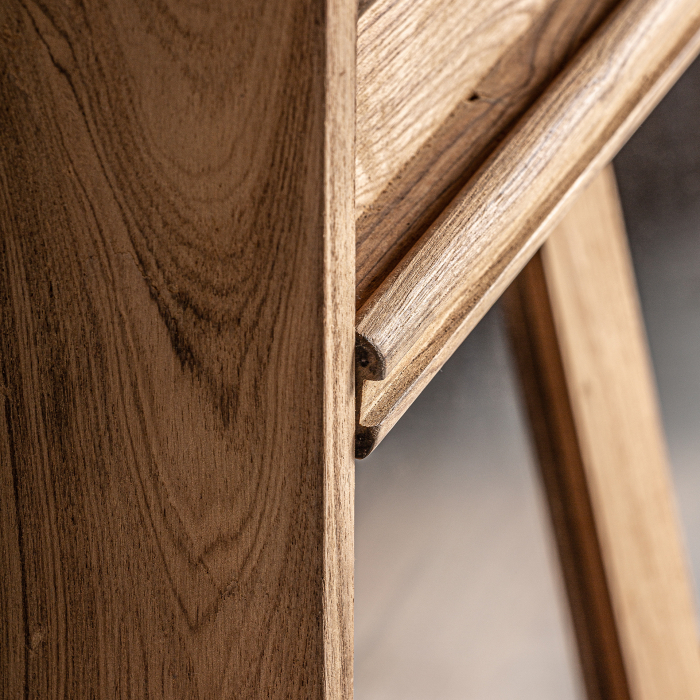 Vitrina scandinava lemn tec reciclat|Vitrine minimaliste [4]
