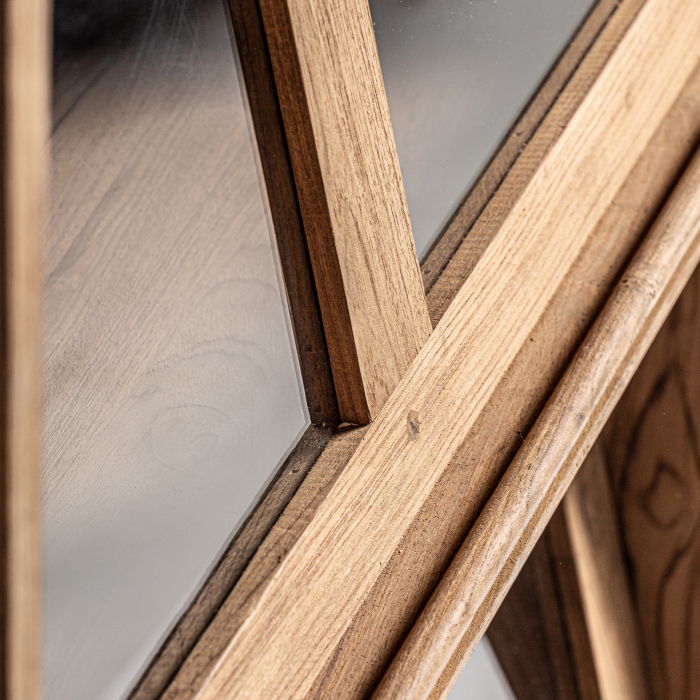 Vitrina scandinava lemn tec reciclat|Vitrine minimaliste [5]
