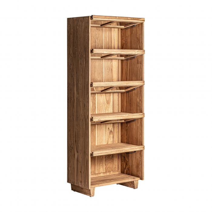 Vitrina scandinava lemn tec reciclat|Vitrine minimaliste [3]