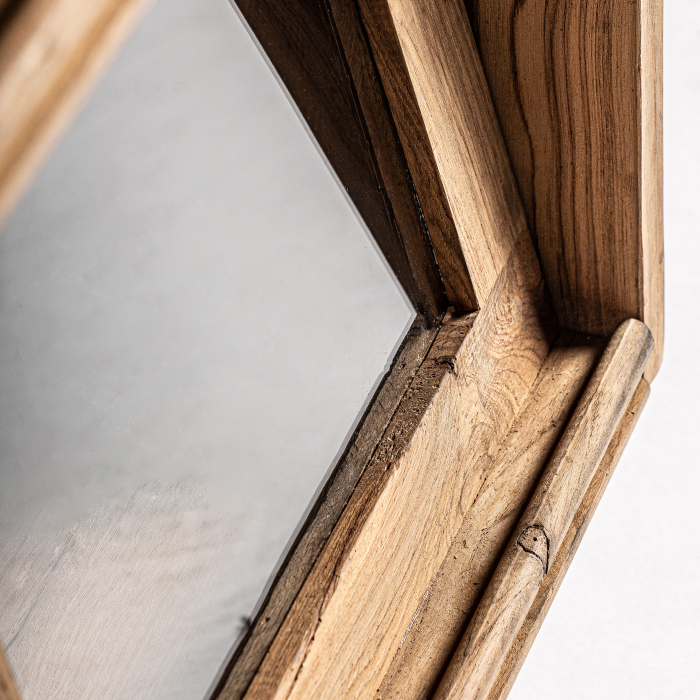 Vitrina scandinava lemn tec reciclat|Vitrine minimaliste [6]