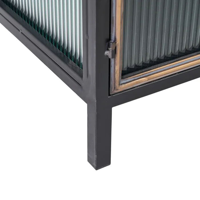 vitrina eleganta cu rafturi de sticla CreativDeco [5]
