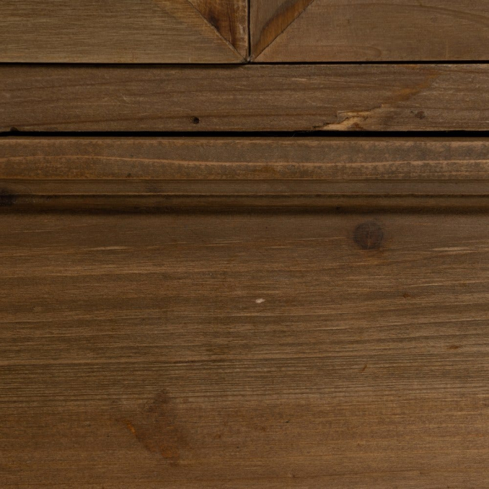 Vitrină lemn de brad uși sticlă sertar [10]