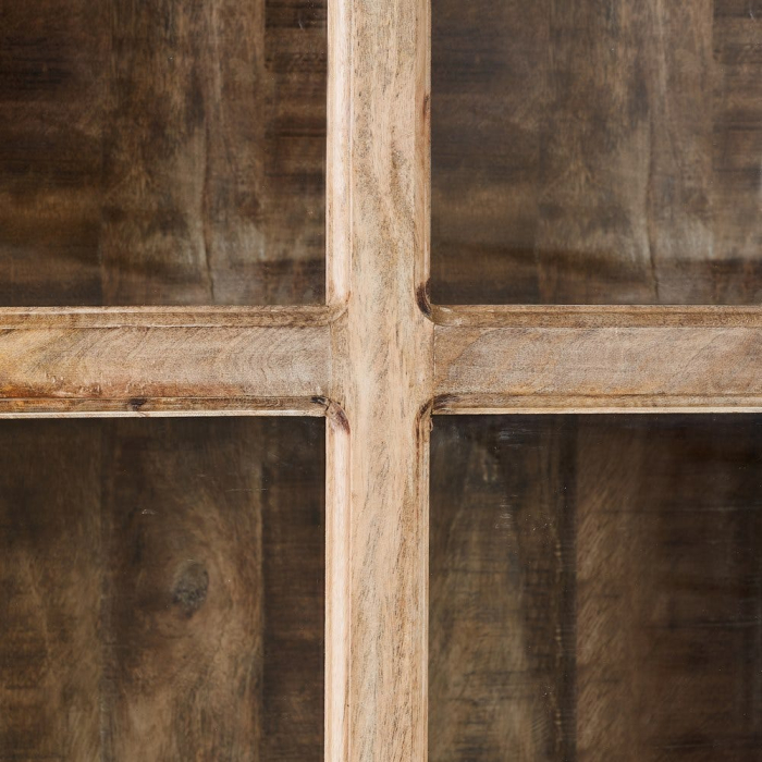 Vitrină mango natural ușă sticlă [5]