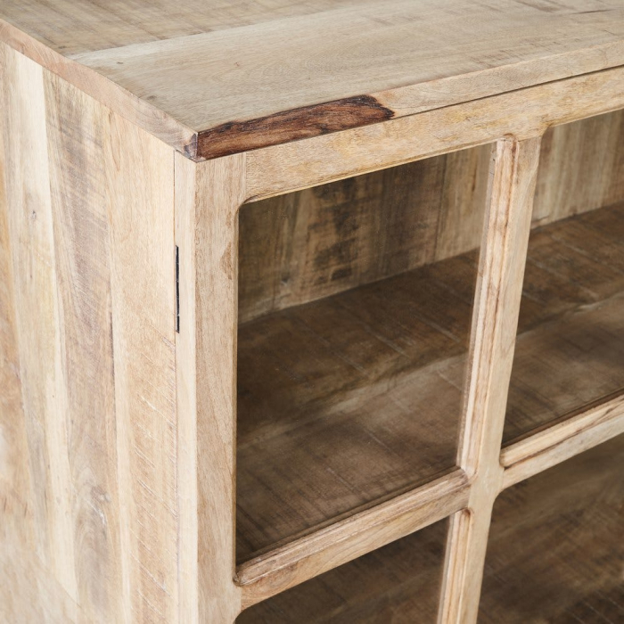 Vitrină mango natural înaltă sticlă [4]